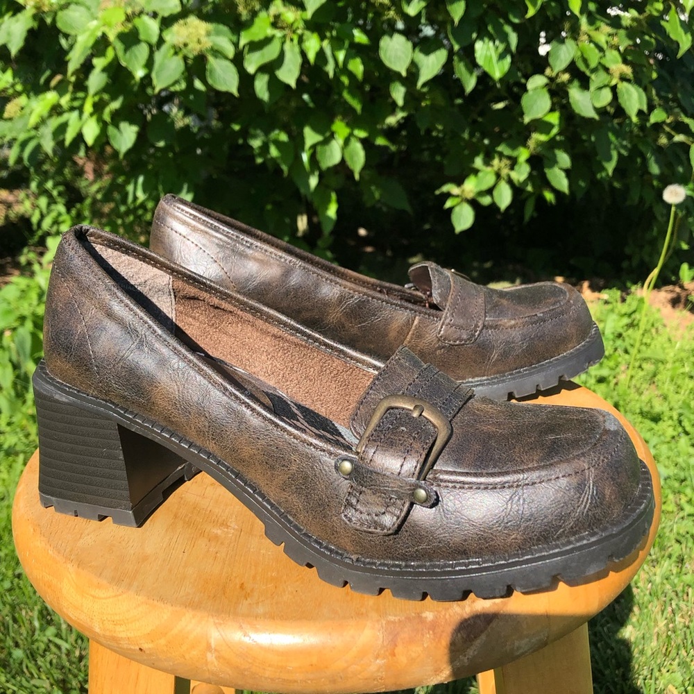 Vintage Diba Chunky Platform Loafers - Picture 1 of 7